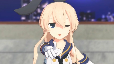【MMD艦これ】 島風で「Hotel Moonside」 【アニメ風】